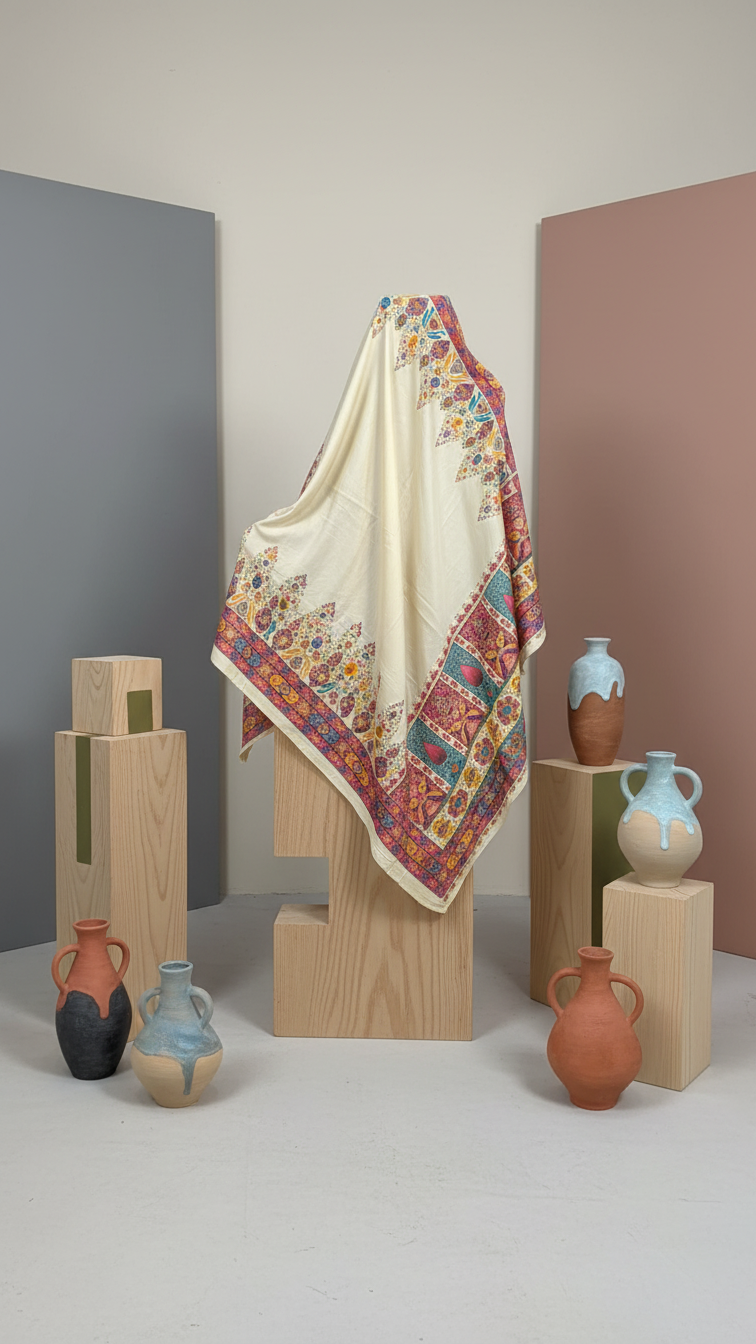 Ivory Dola Silk jacquard viscose Position Saree