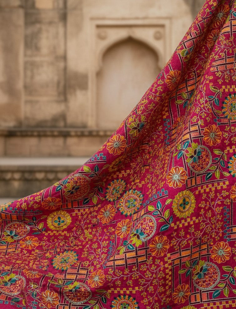 Men's Embroidery Kurta Only Fabric