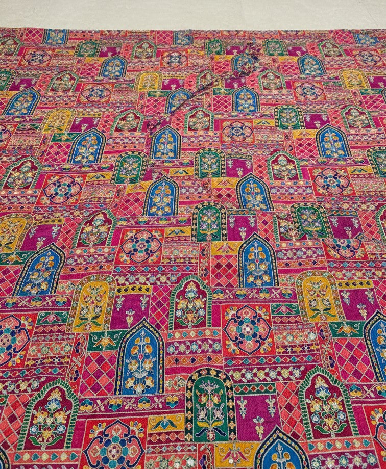 Embroidery Traditional Print Koti Only Fabric
