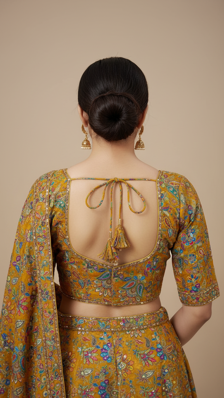 Women’s Multicolor Position Print Crepe Blouse Only Fabric