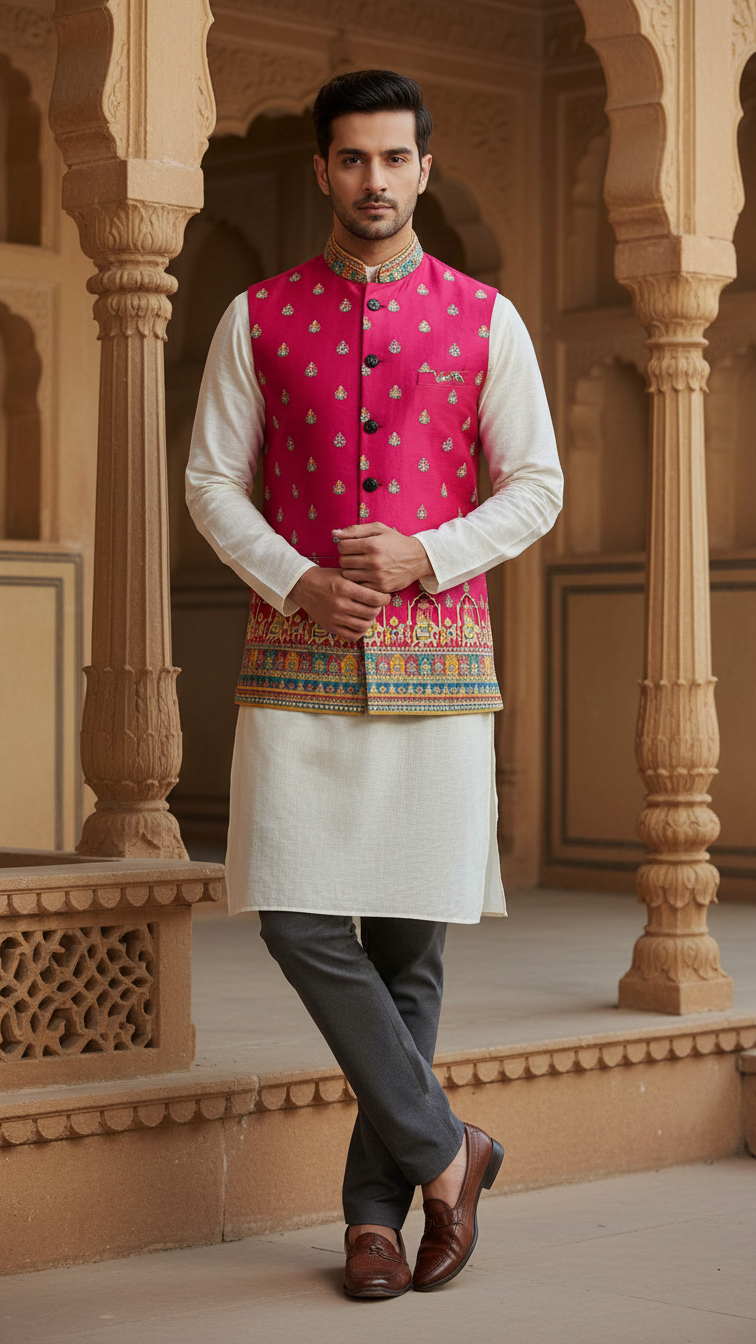 Embroidery Fabric Casual Koti Only Fabric