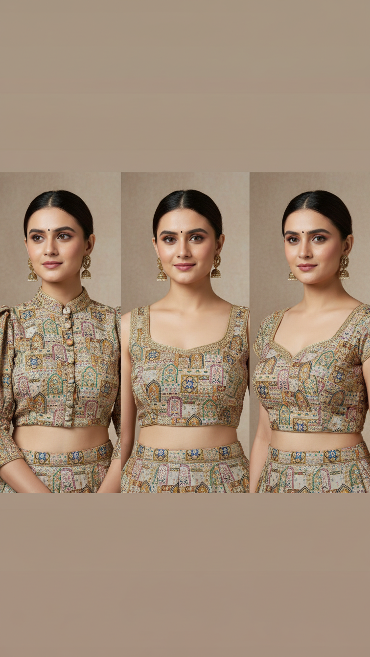 Position Print Blouse Only Fabric