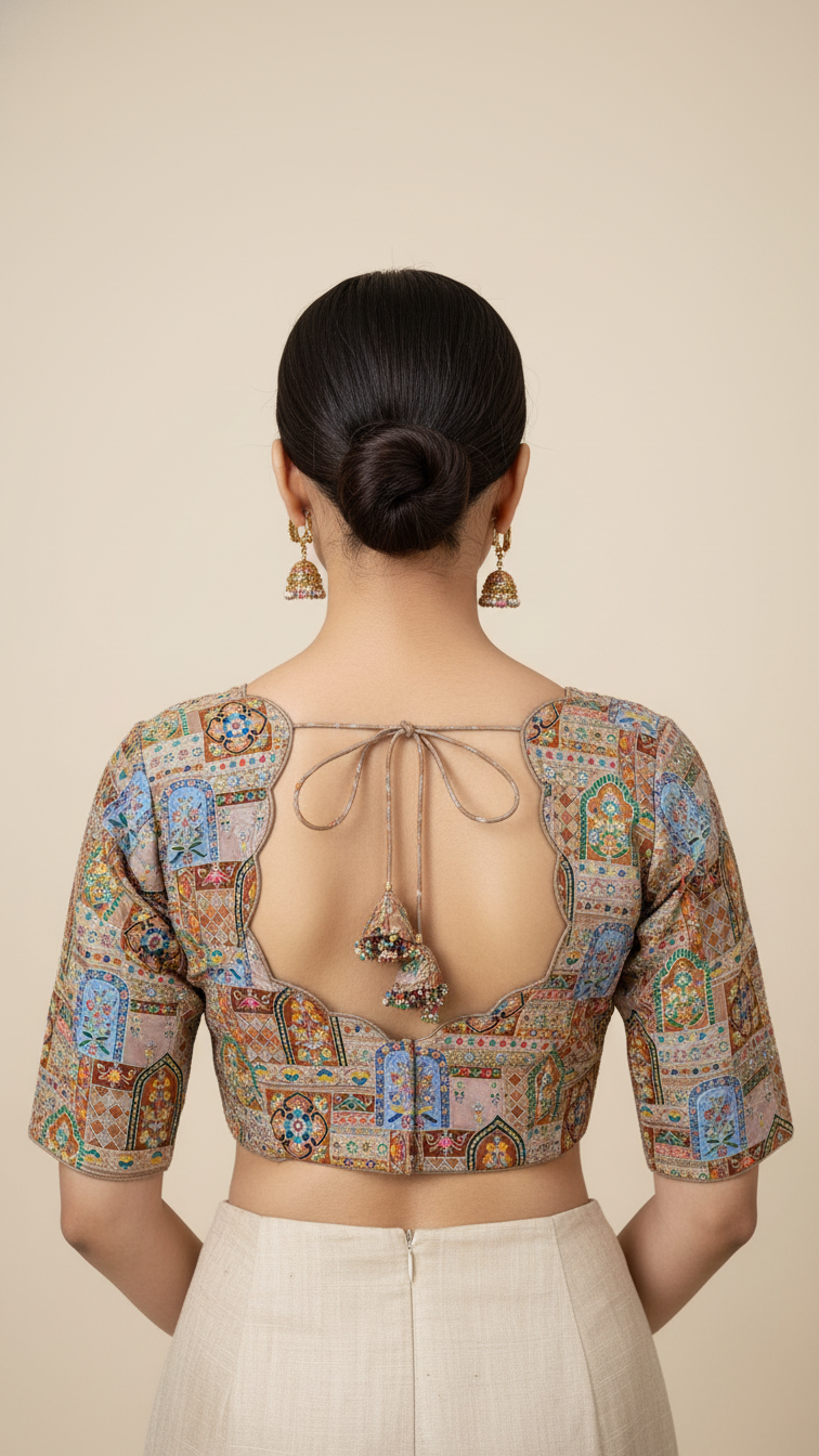 Position Print Blouse Only Fabric