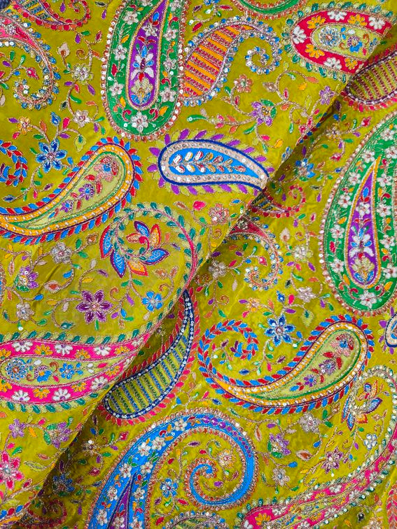 Embroidery Position Print Koti Only Fabric