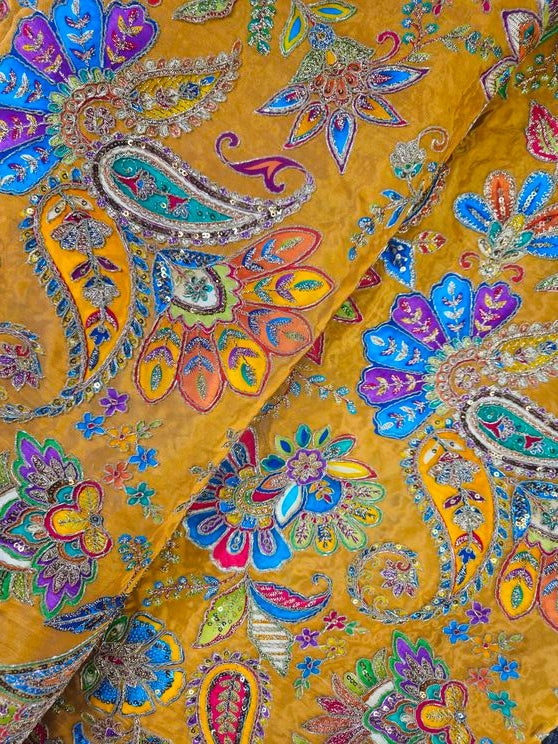 Women’s Multicolor Position Print Crepe Blouse Only Fabric