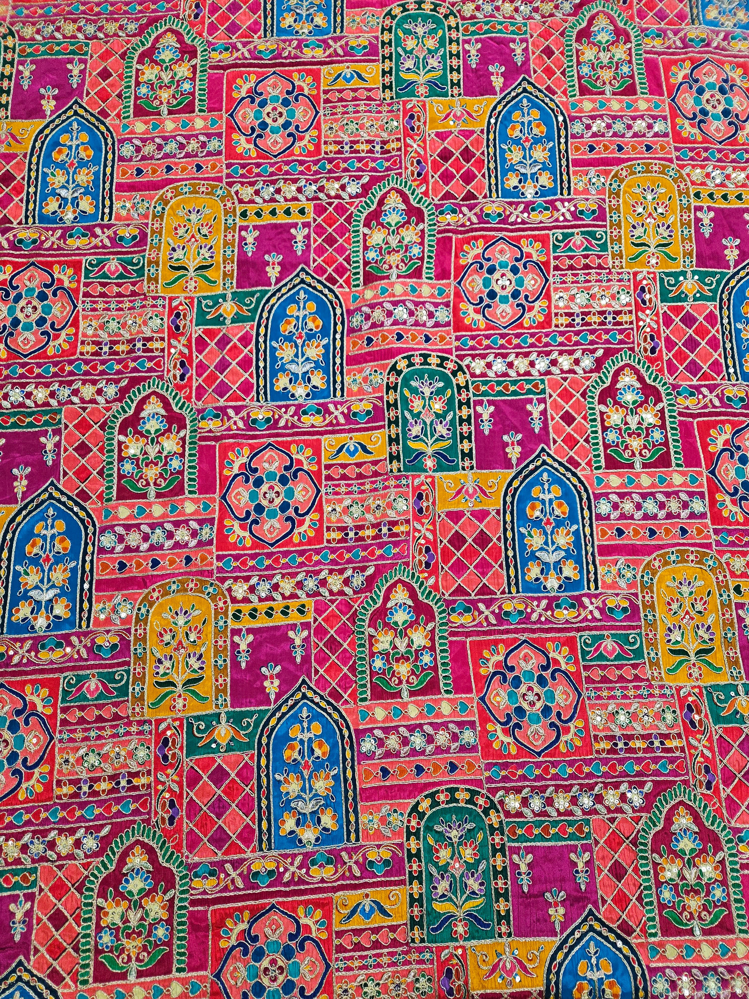 Rani Embroidery Crepe Fabric