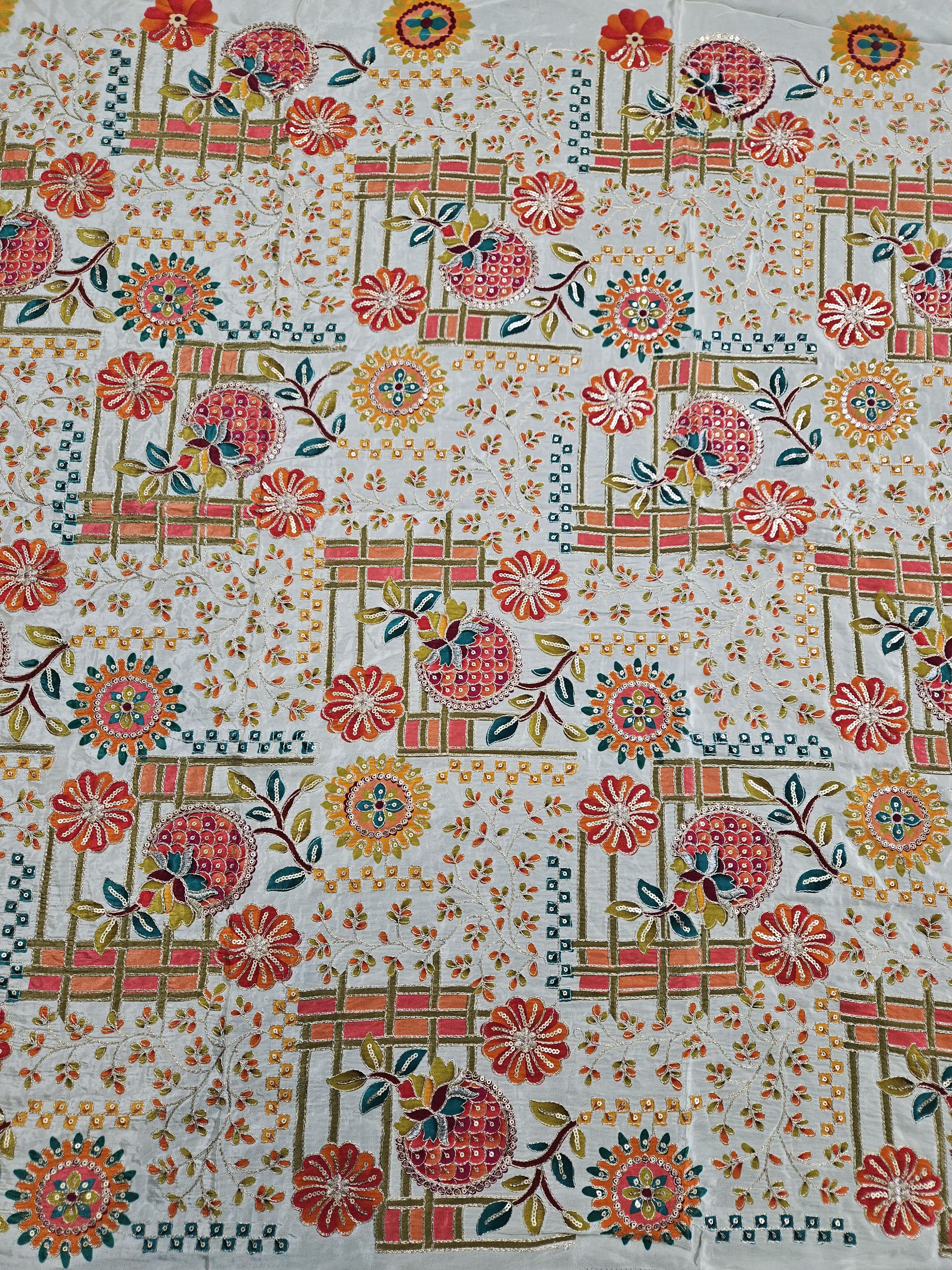 Men's Embroidery Kurta Only Fabric