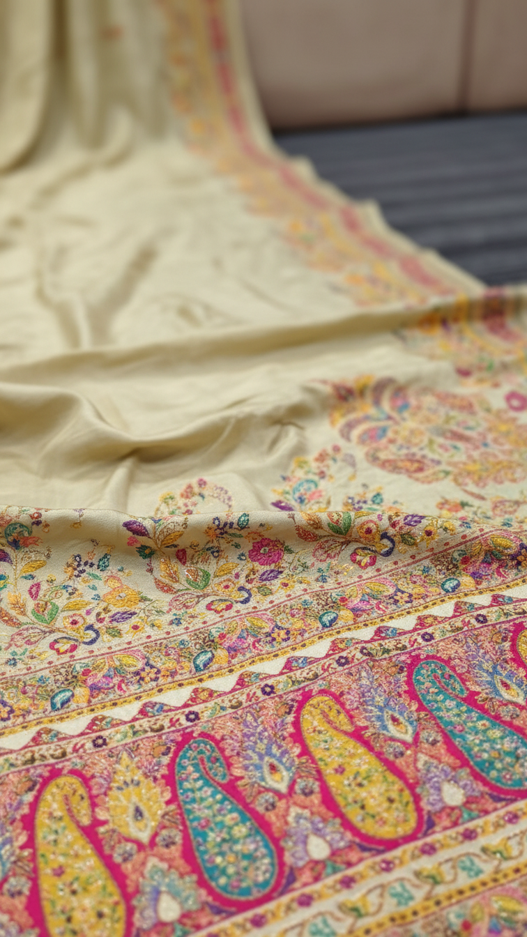 Mouse Color Jacquard Viscose Saree With Position print