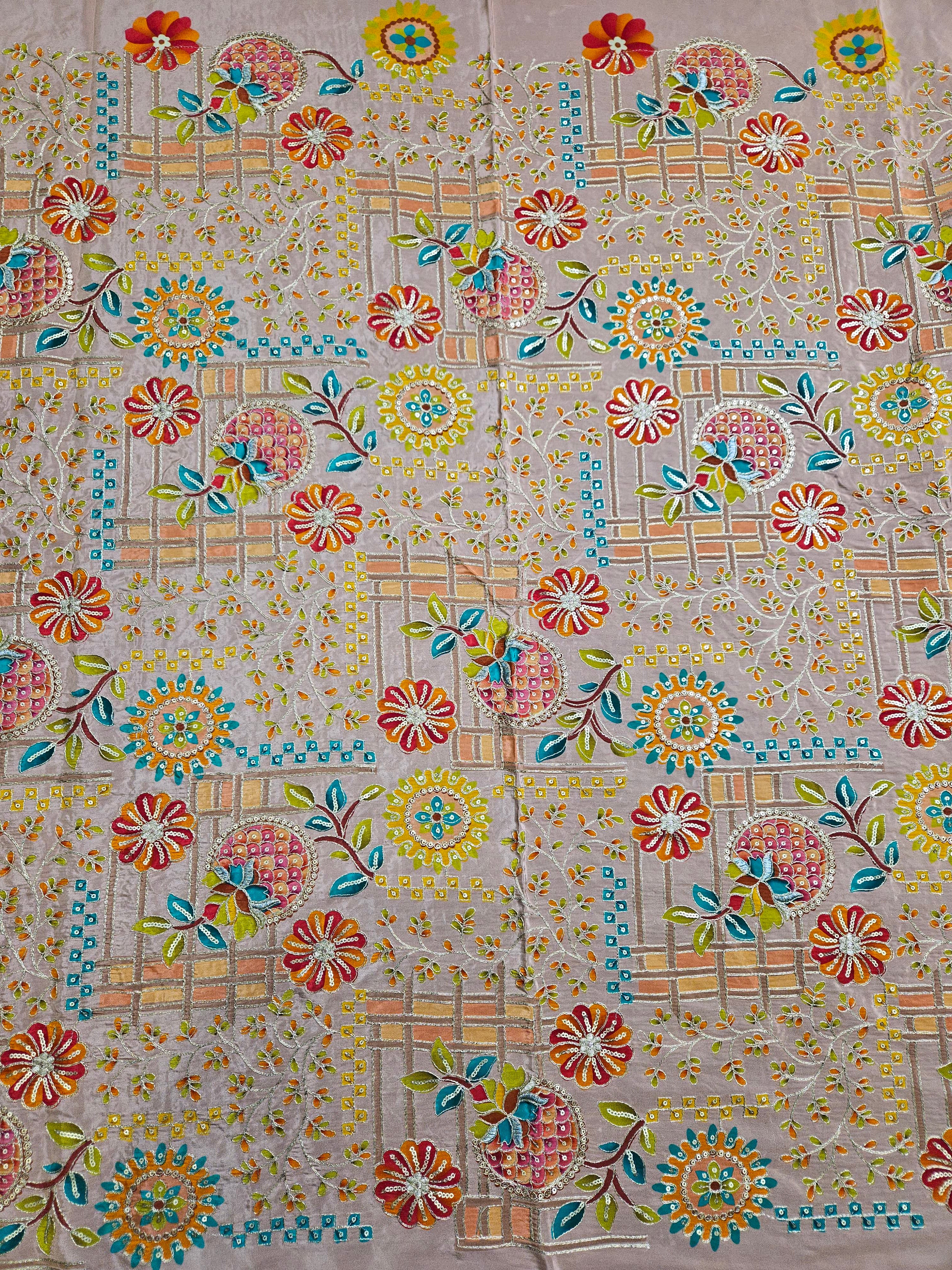 Designer Position Print Nehru Jacket Koti Only Fabric