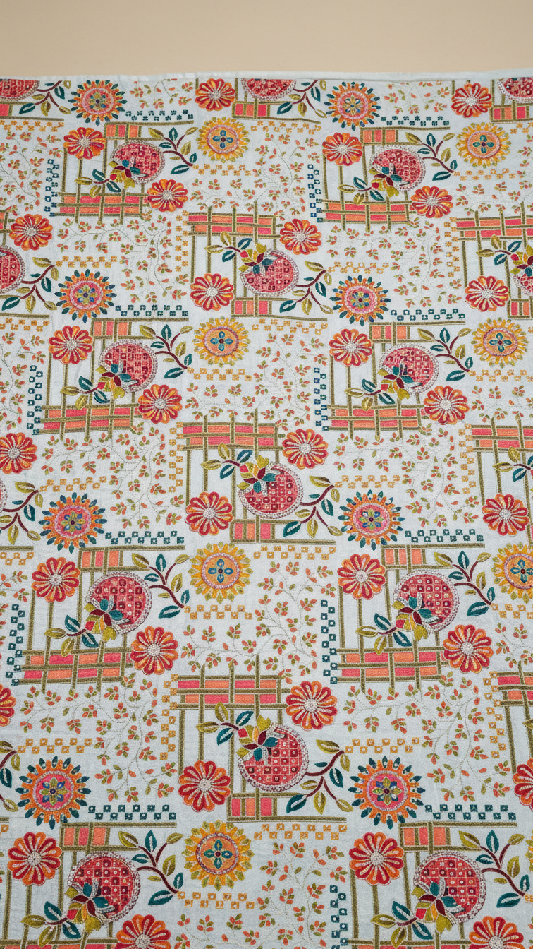 Men's Embroidery Kurta Only Fabric