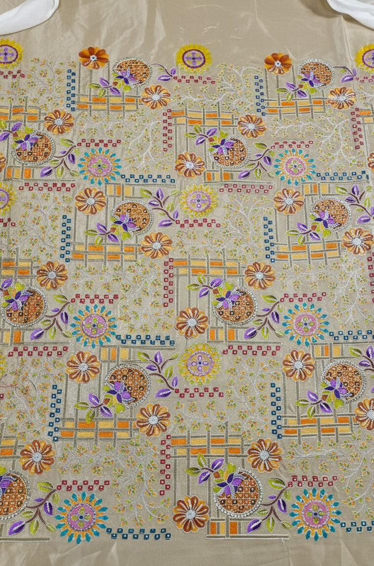 Men's Embroidery Kurta Only Fabric