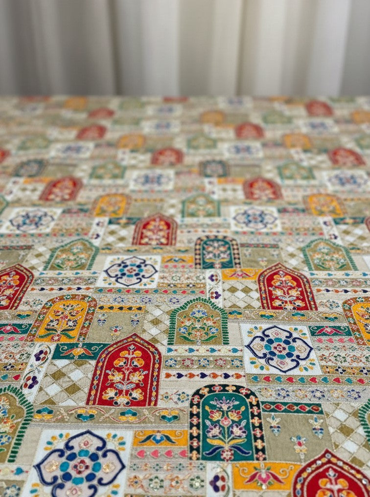 Embroidered With Sequins Kurta Only Fabric