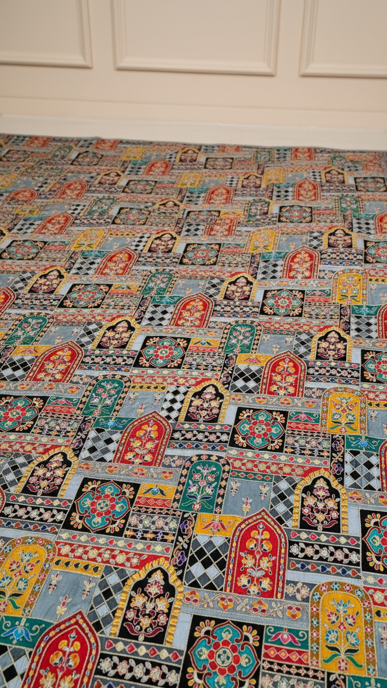 Embroidery Traditional Print  Koti Only Fabric