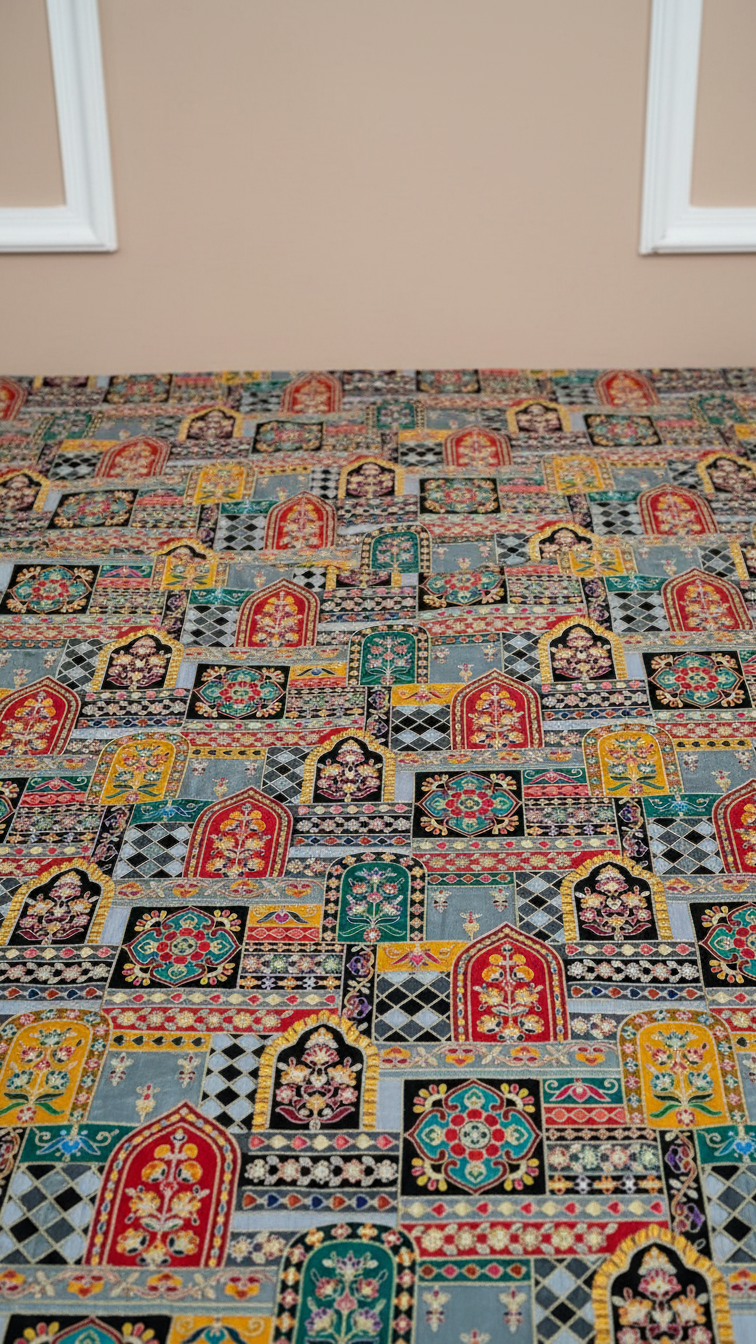 Embroidery Traditional Print  Koti Only Fabric