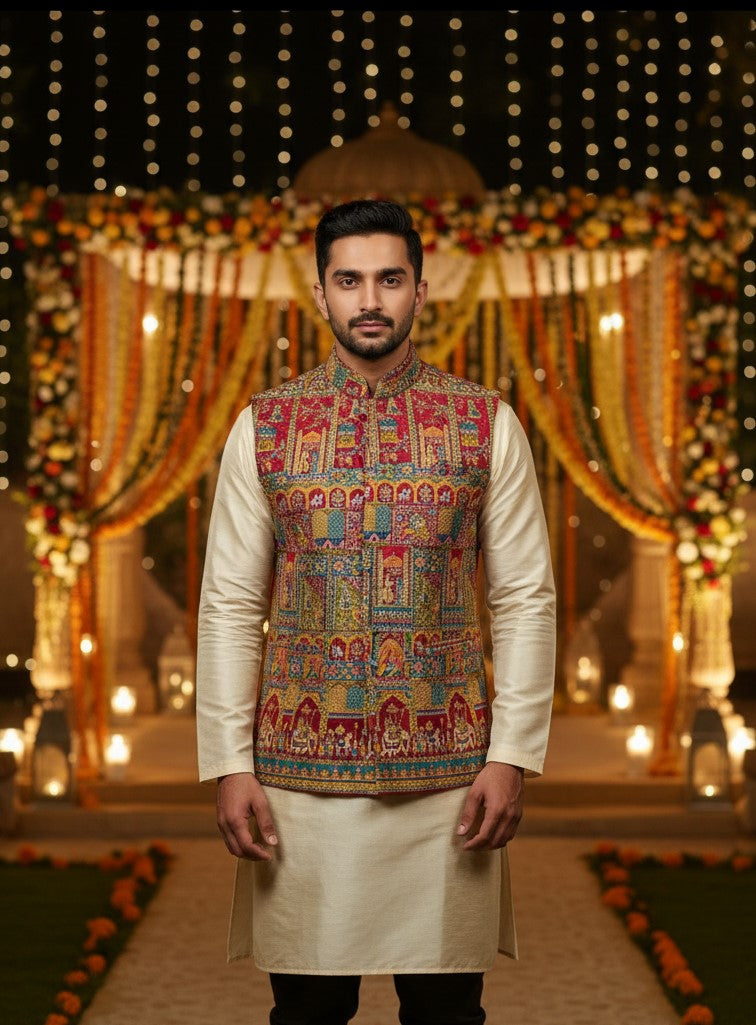 Embroidery Casual Koti Only Fabric