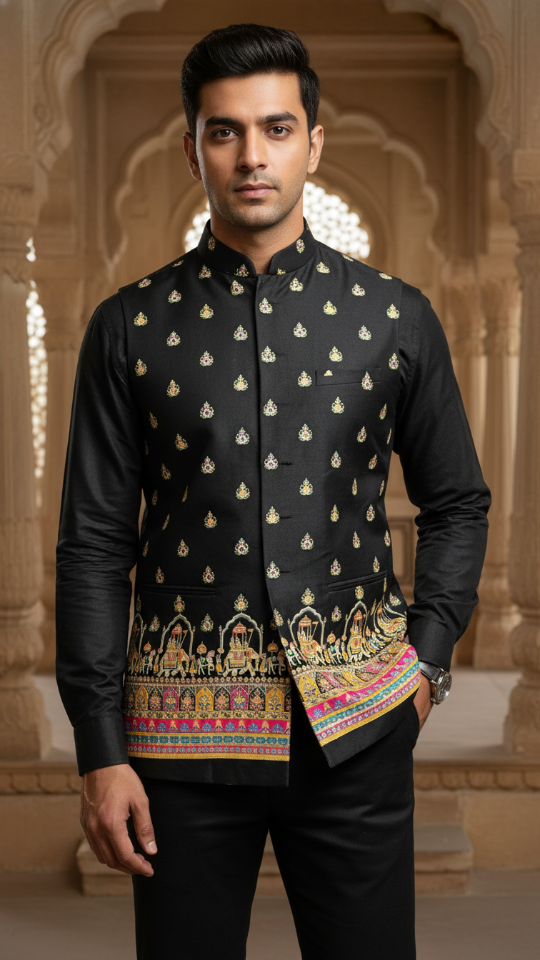 Embroidery Fabric Casual Koti Only Fabric