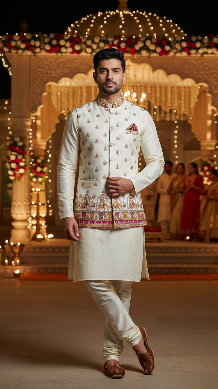 Embroidery Fabric Casual Koti Only Fabric