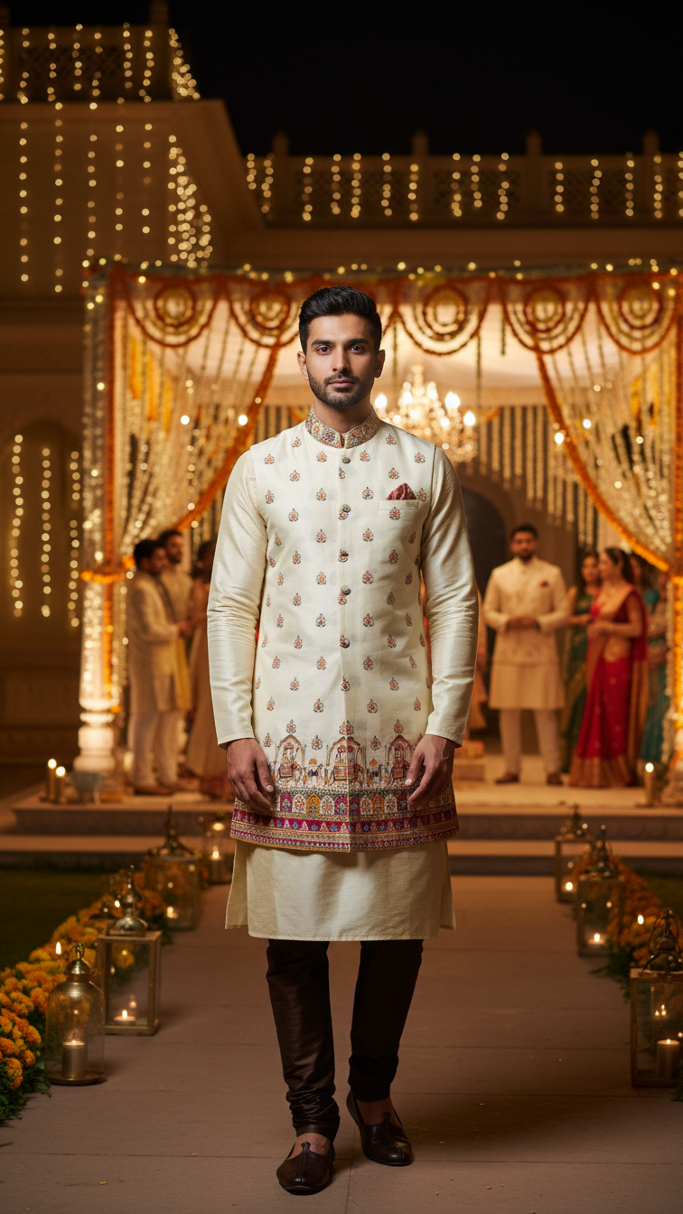 Embroidery Fabric Casual Koti Only Fabric