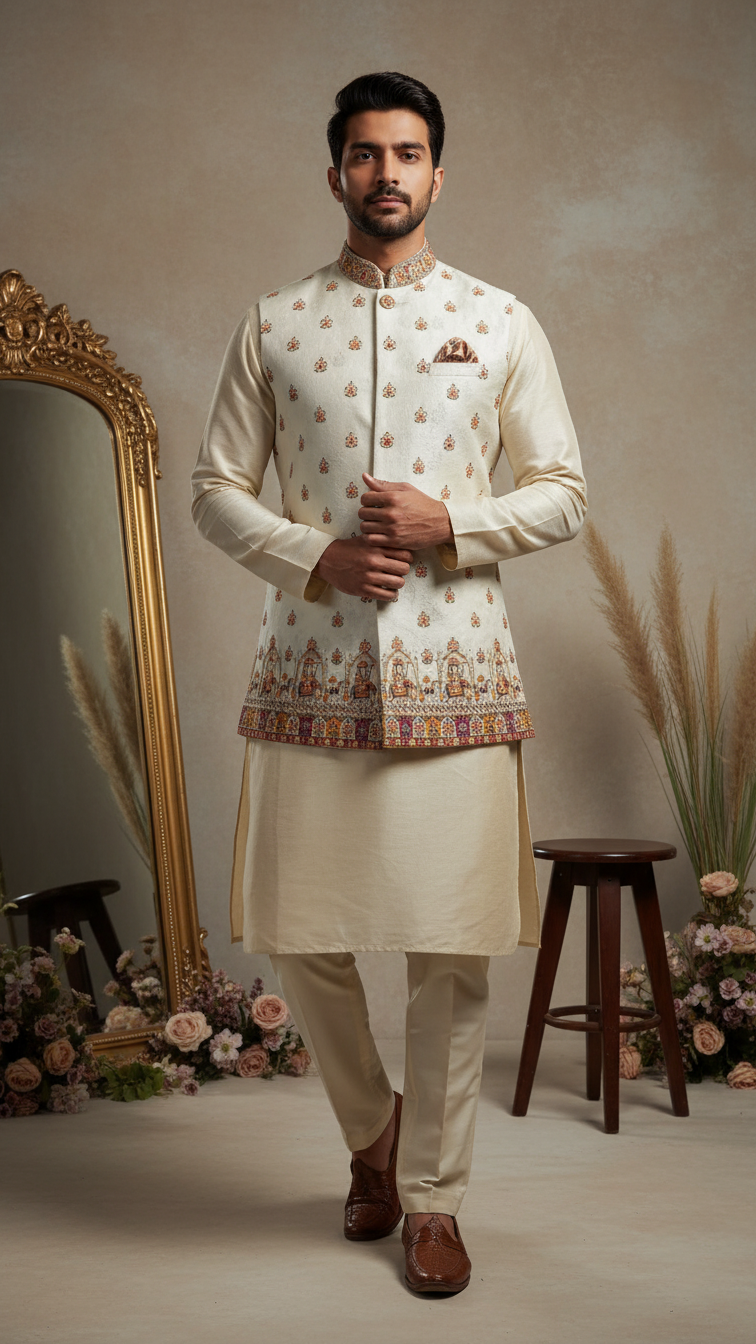 Embroidery Fabric Casual Koti Only Fabric