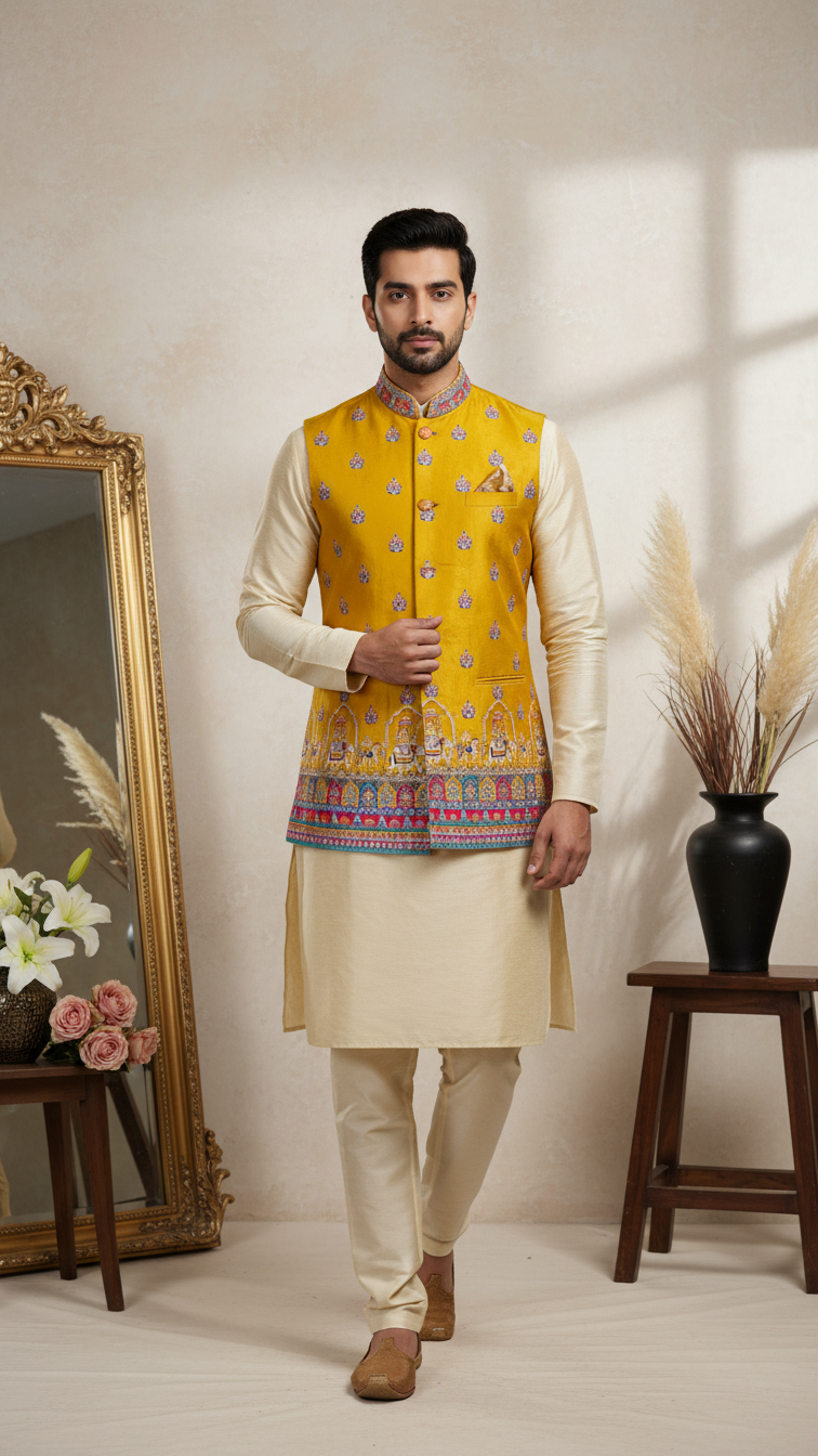 Embroidery Fabric Casual Koti Only Fabric