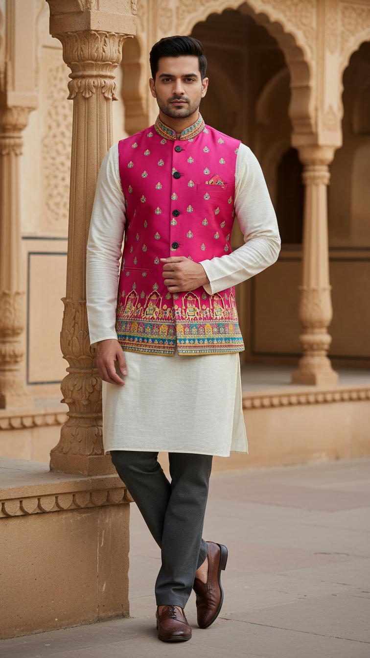 Embroidery Fabric Casual Koti Only Fabric