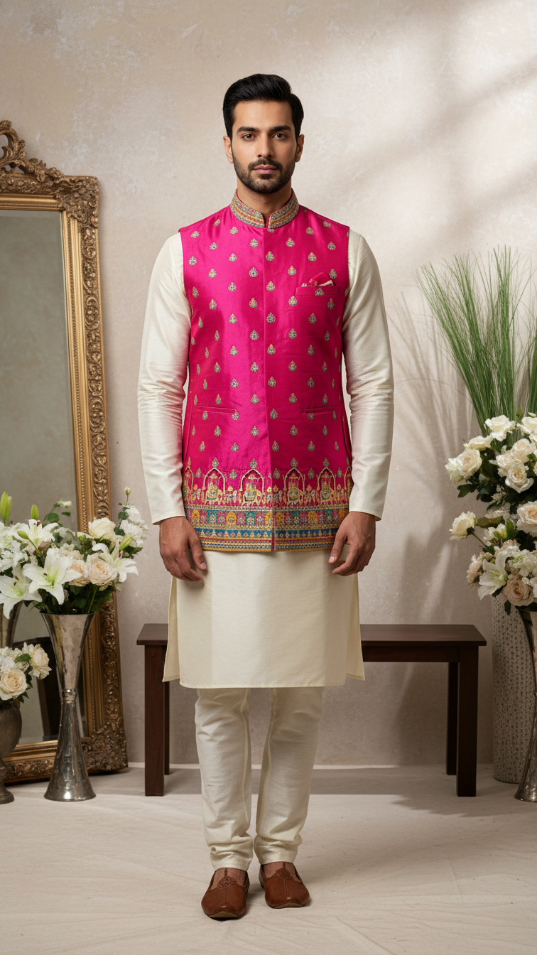 Embroidery Fabric Casual Koti Only Fabric