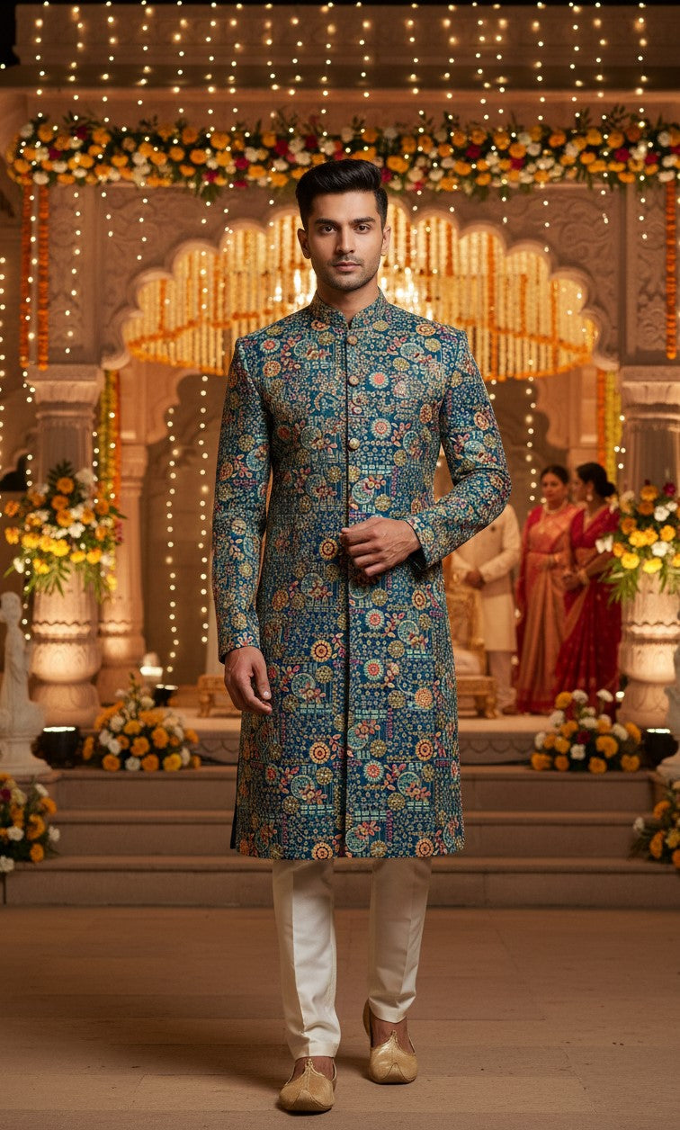 Men's Embroidery Kurta Only Fabric