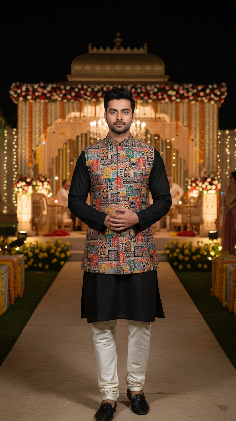 Embroidery Traditional Print  Koti Only Fabric