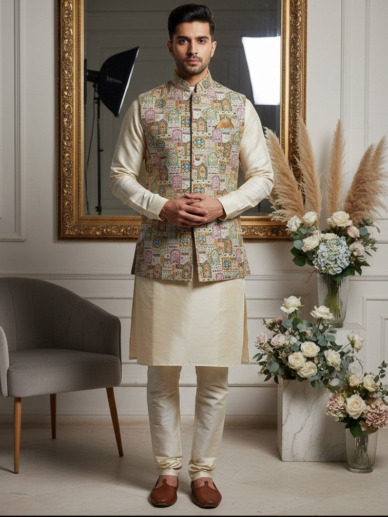 Embroidery Traditional Print  Koti Only Fabric