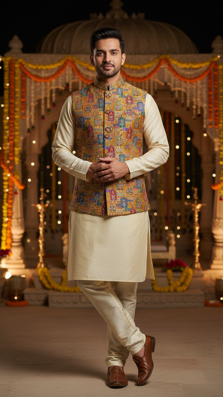 Embroidery Traditional Print  Koti Only Fabric