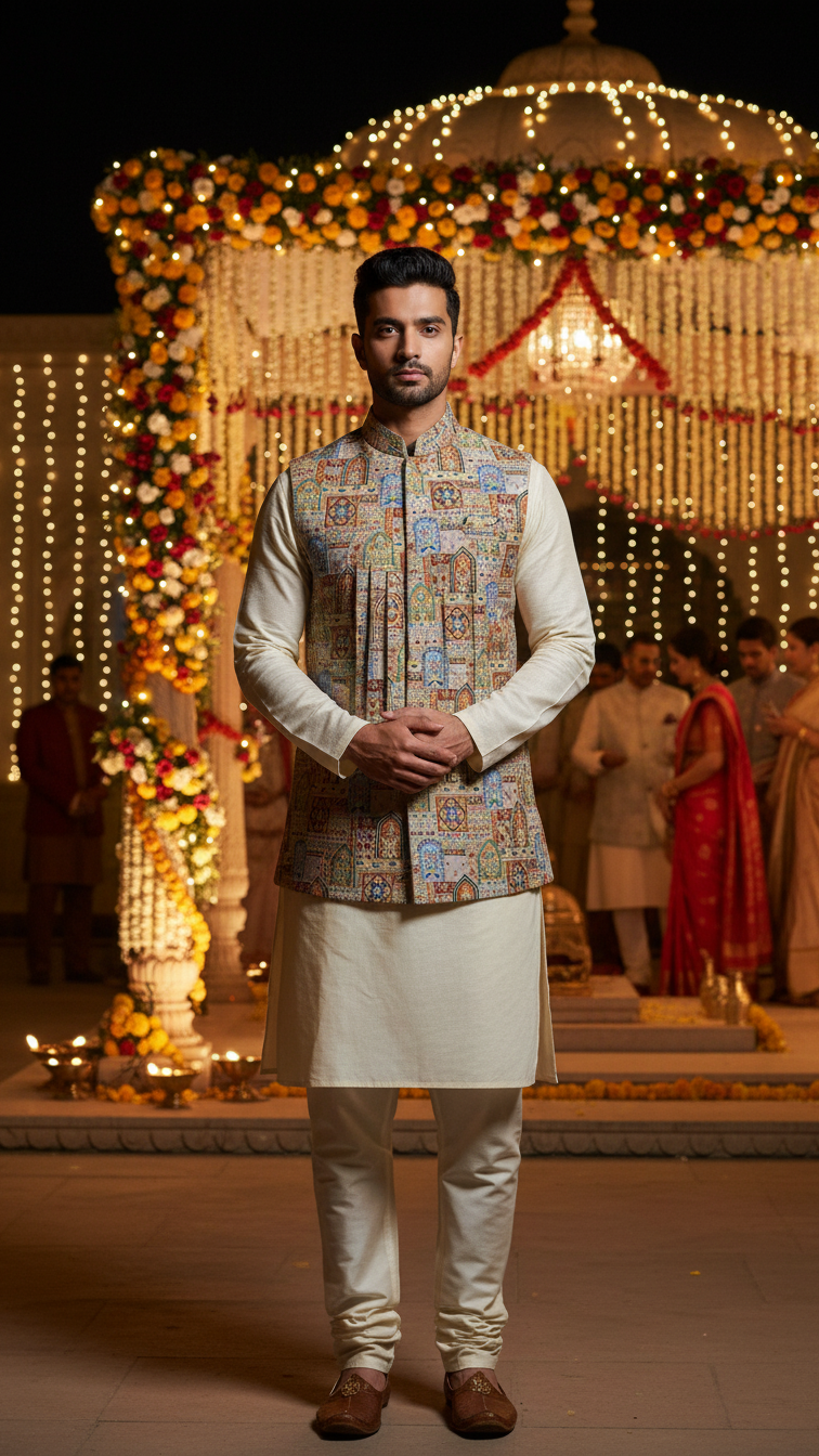 Embroidery Traditional Print  Koti Only Fabric