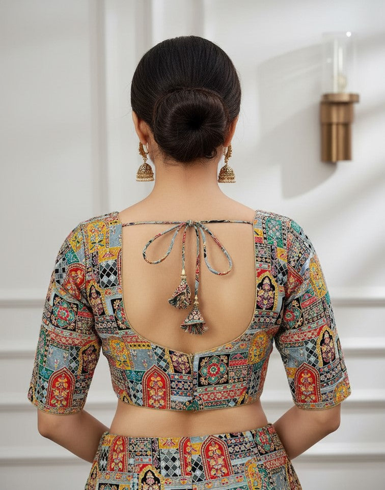 Position Print Blouse Only Fabric