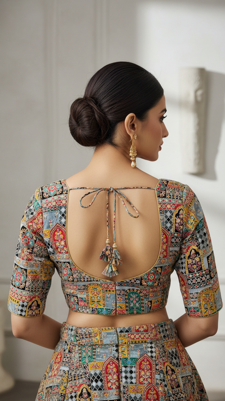 Position Print Blouse Only Fabric