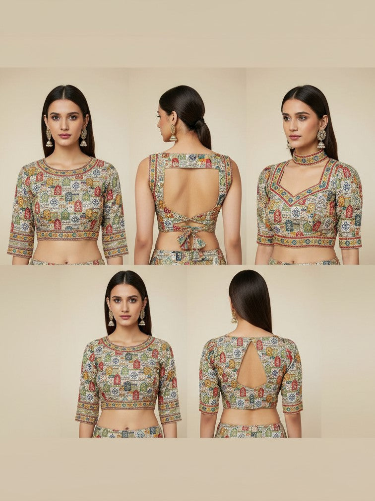 Position Print Blouse Only Fabric