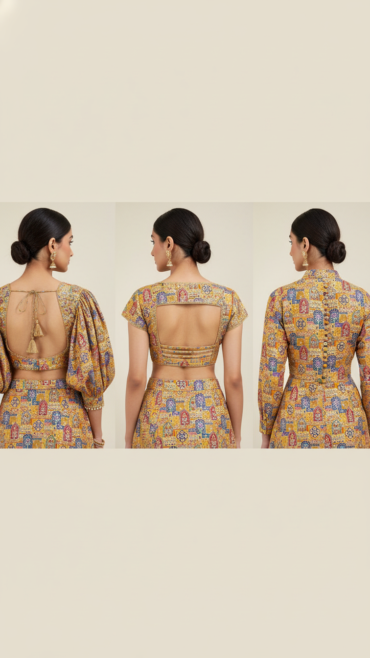 Position Print Blouse Only Fabric