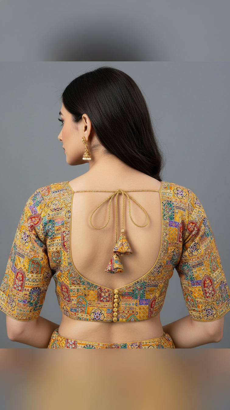 Position Print Blouse Only Fabric