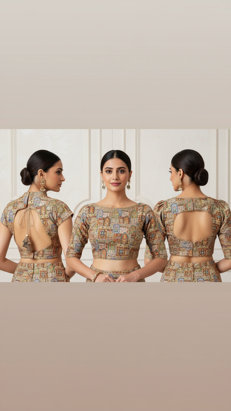 Position Print Blouse Only Fabric