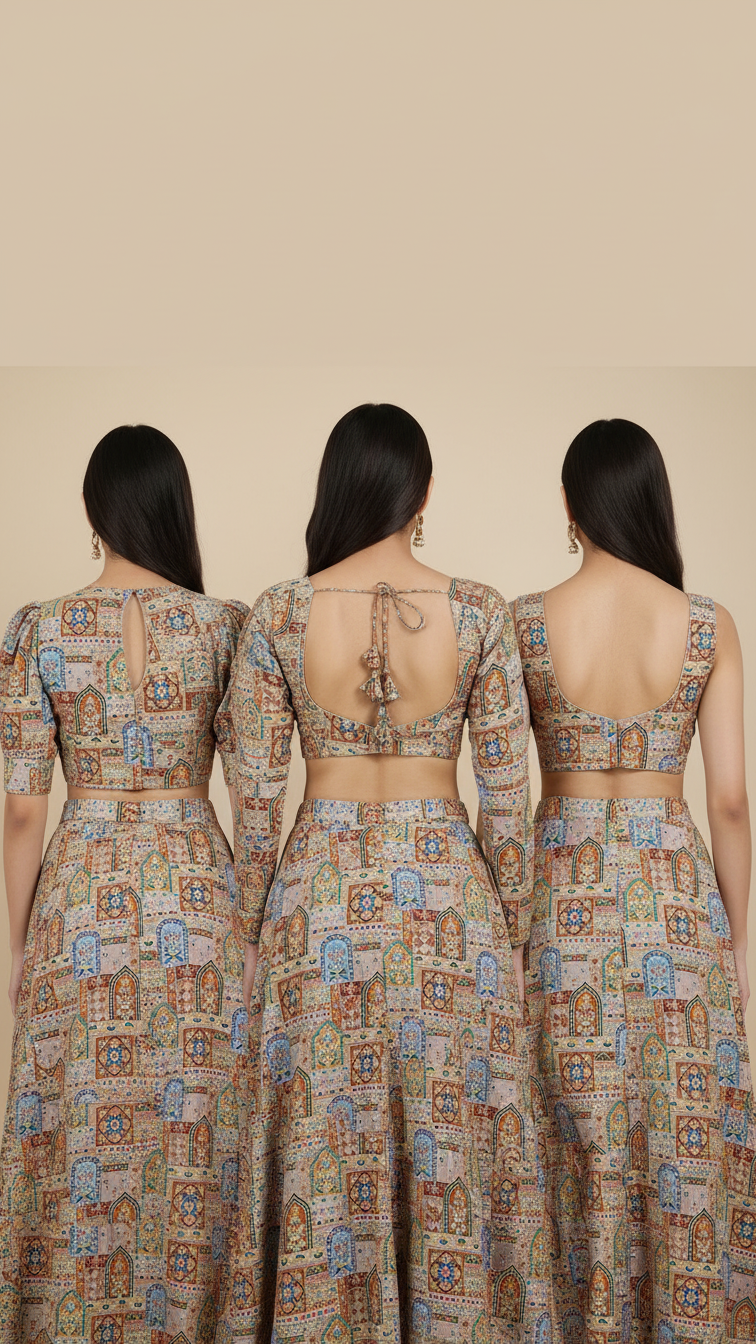 Position Print Blouse Only Fabric