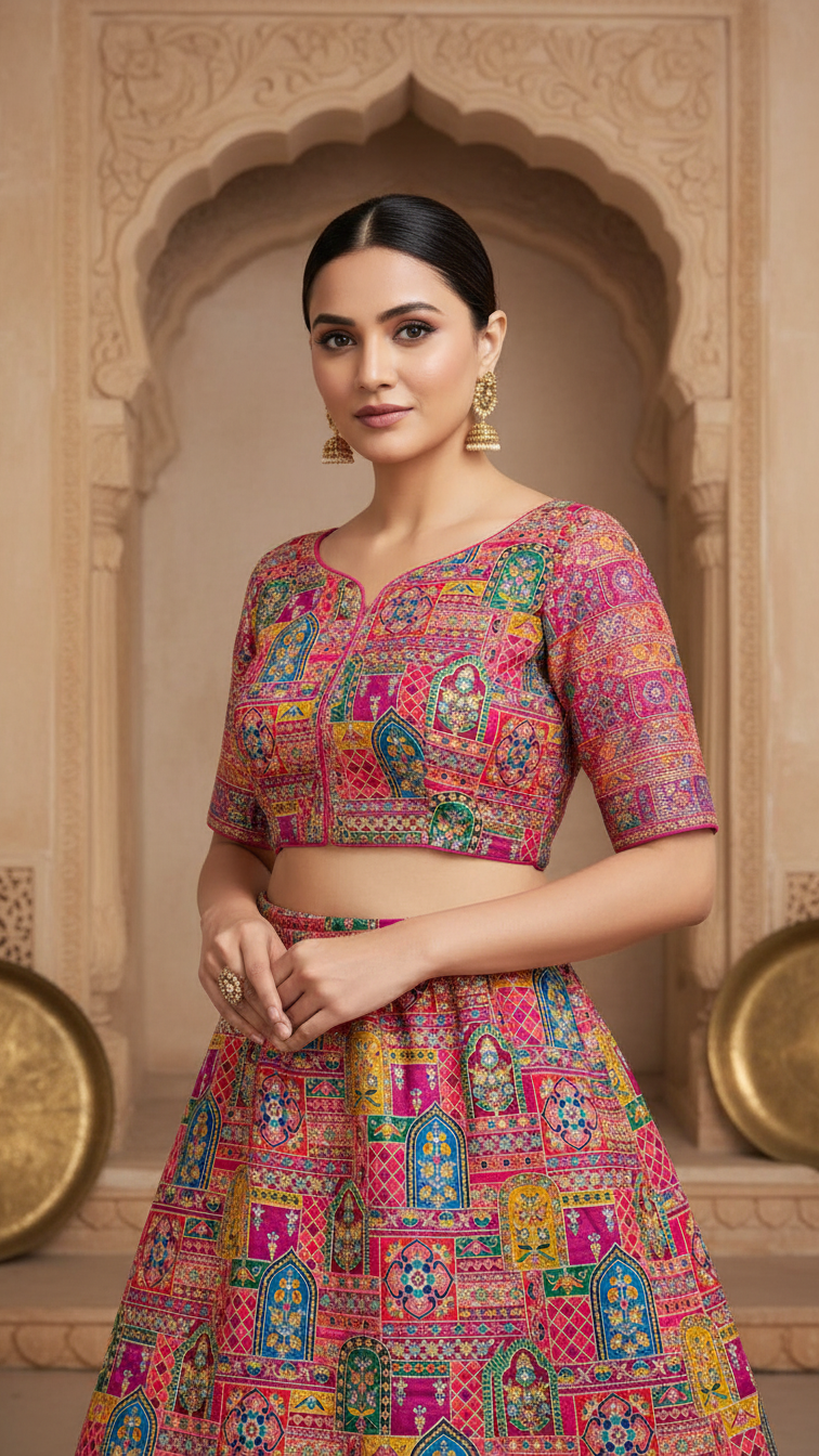 Position Print Blouse Only Fabric