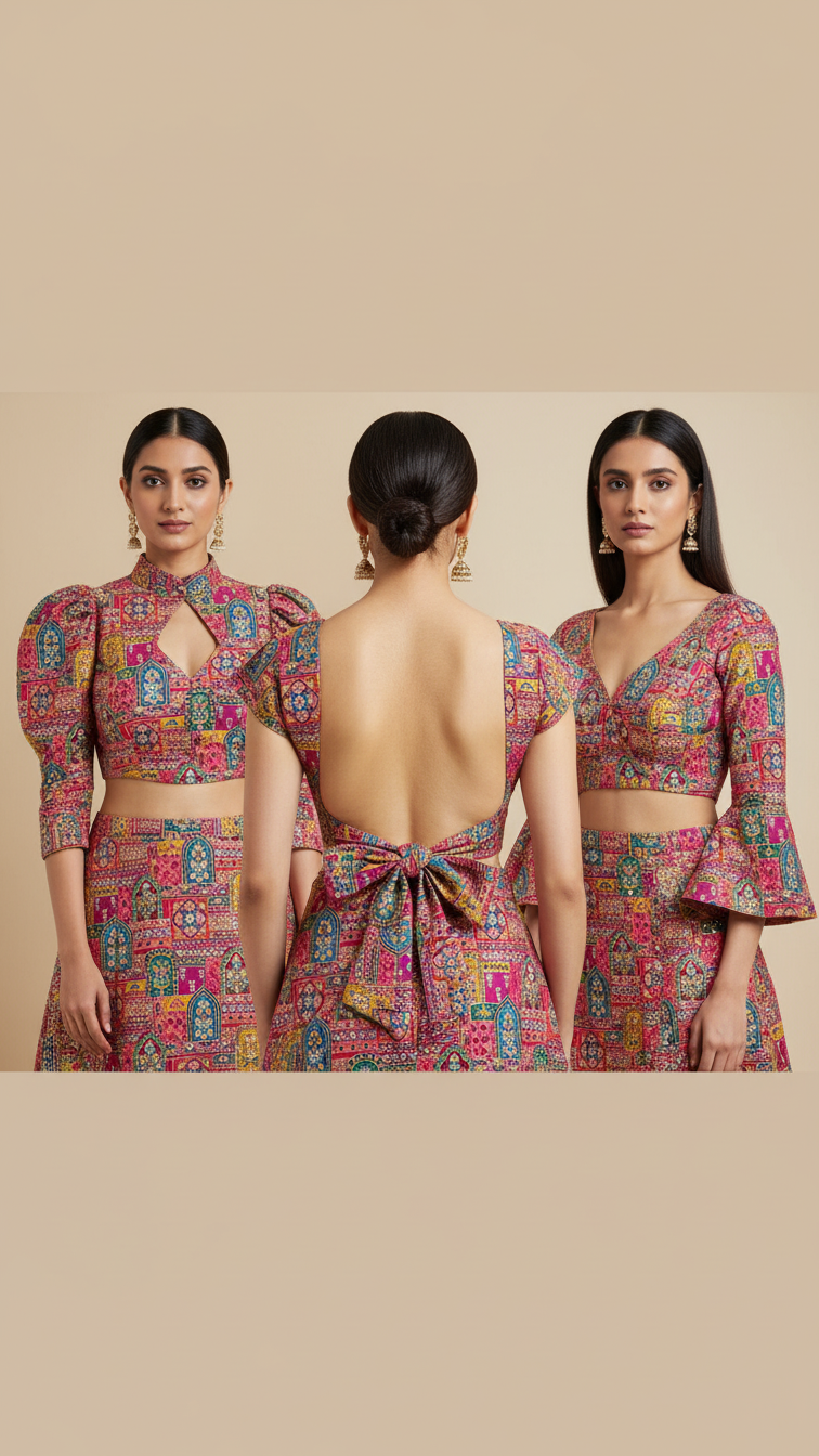 Position Print Blouse Only Fabric